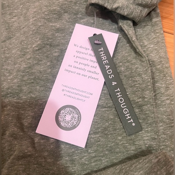 Threads 4 Thought Triblend Short Sleeve Henley T-Shirt Cactus Size XL NWT - Picture 3 of 3